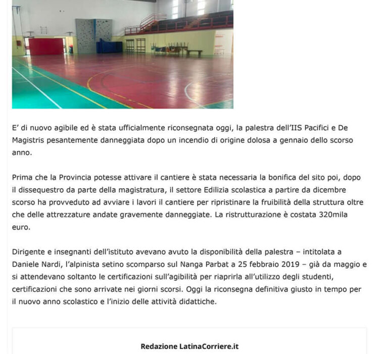 Scuola Pacifici e De Magistris di Sezze